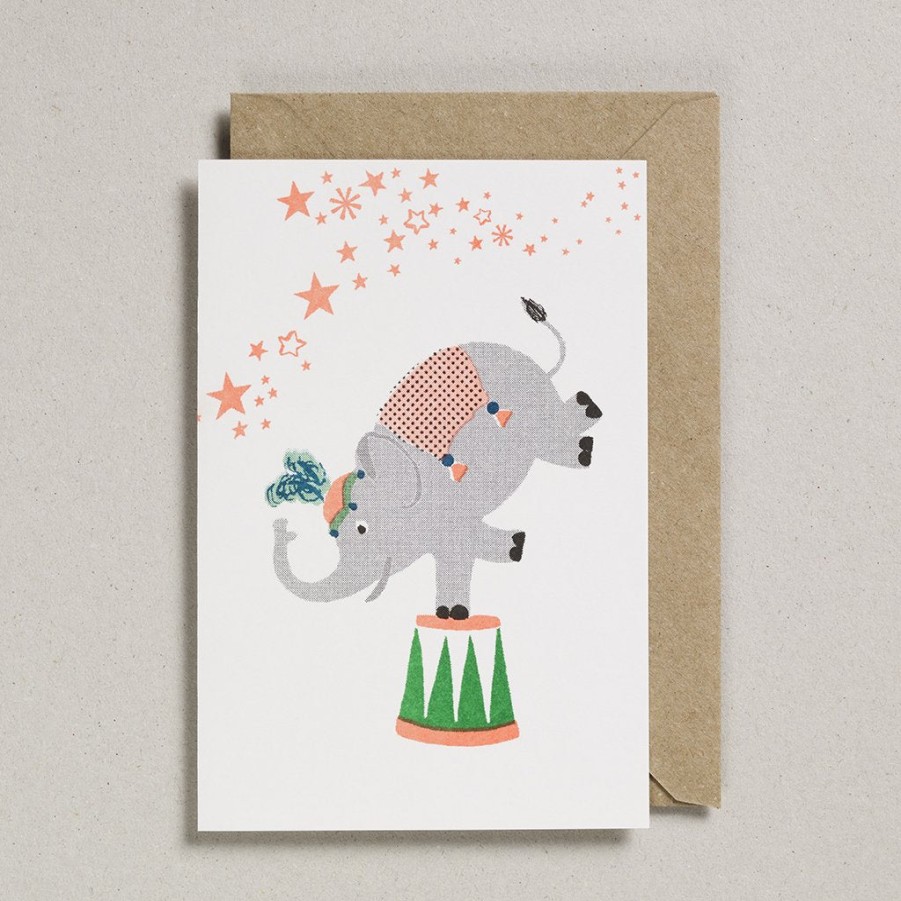 Bode Living Elephant Riso Pets Card Greeting Cards