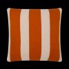 Bode Living Stripe Knit Cushion Cover - Burnt Orange & Blush Cushions