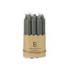 Bode Living Grey Short Tapered Candles - Set Of 10 Dinner