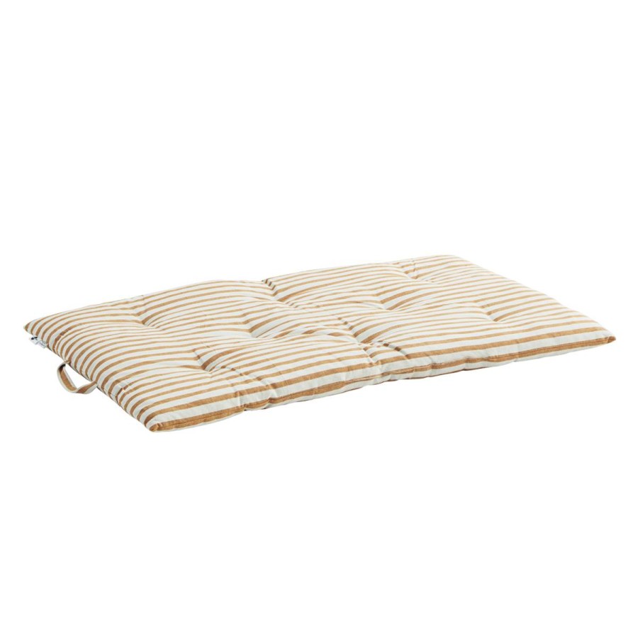 Bode Living Stripe Mattress 60X100 - White & Honey Cushions