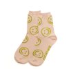 Bode Living Light Pink Happy Crew Socks Gifts For Her