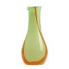 Bode Living Flow Water Carafe - Green With Orange Stripes Glassware